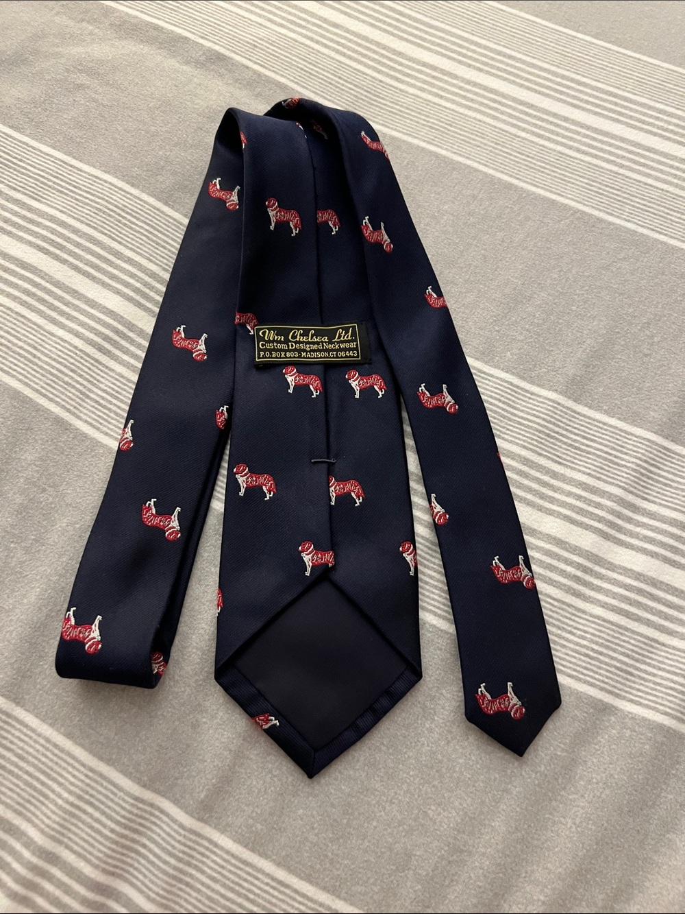 Navy Silk kids Tie